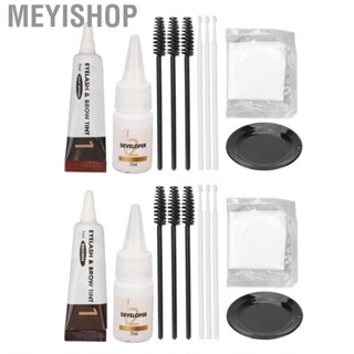 Meyishop Eyelash Color Kit  Eyebrow Dye Makeup Sweatproof Professional with  for  Rooms