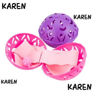 Karen ลูกบอลซักผ้า ละเอียดอ่อน ป้องกันชุดชั้นใน ประหยัดบอลซักผ้า