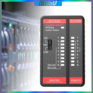 Kiss เครื่องทดสอบสายโทรศัพท์ สายเคเบิลอีเธอร์เน็ต LAN RJ11 RJ45 อเนกประสงค์