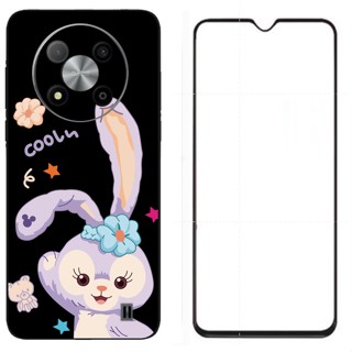 Zte Blade A73 5G เคสกันกระแทก TPU การ์ตูน ซิลิโคน ป้องกัน เคสโทรศัพท์ ด้านหลัง พร้อมฟิล์มกระจกนิรภัย