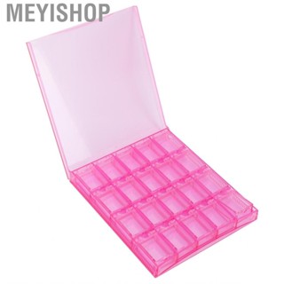 Meyishop Nail Storage Box Nail Box Pink Transparent for Beads  Nail art decorations Jewelry