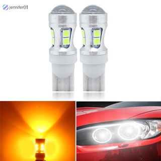 Jen หลอดไฟหรี่ LED 12V W5W 194 T10 3030 10 SMD สําหรับติดด้านข้างประตู ทางเดิน 2 ชิ้น