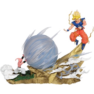 โมเดลฟิกเกอร์ ดราก้อนบอล Super Saiyan GK Majin Buu vs The Monkey King แฮนด์เมด