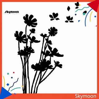 Skym* สติกเกอร์สะท้อนแสง ลายดอกไม้ สําหรับตกแต่งหน้าต่างรถยนต์