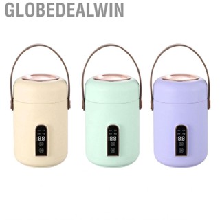 Globedealwin Electric Stewpot  Efficient Heating Portable Mini Rice Cooker Easy To Clean for Dorm Home