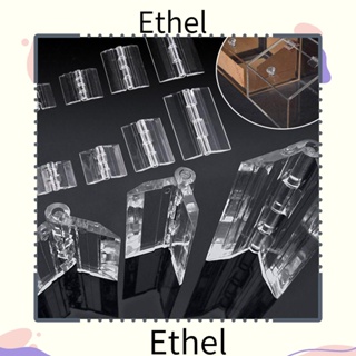 Ethel1 บานพับประตู พลาสติกใส ABS พับได้ สําหรับเฟอร์นิเจอร์ ตู้ 2 ชิ้น