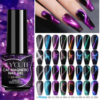 Lilycute สีเจล 9d Magnetic Gel Nail Polish Long-lasting Manicure Cat Magnetic Gel Nail Polish