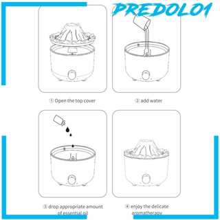 [Predolo1] เครื่องทําความชื้น แบบพกพา ไร้เสียง ขนาด 560 มล. สําหรับรถยนต์ โรงแรม ครัวเรือน