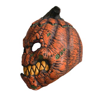 Halloween Horror Variation Pumpkin Head Decoration Pumpkin Head Demon Latex Mask Masquerade Carnival Halloween Mask