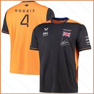 Yt3 เสื้อยืดแขนสั้นลําลอง พิมพ์ลายทีม McLaren Drivers Lando Norris พลัสไซซ์ สําหรับผู้ชาย และผู้หญิง TY3 2022