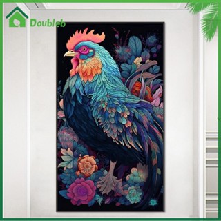 【Doub X ✮】ภาพวาดปักเพชร ทรงกลม ลายไก่ 5D DIY สําหรับตกแต่งบ้าน ✮