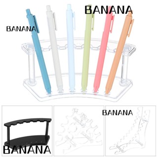 Banana1 ชั้นวางปากกา แปรงแต่งหน้า อะคริลิคใส 6 ช่อง 12 ช่อง