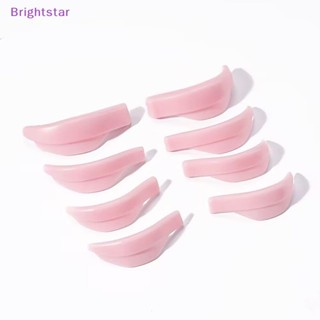 Brightstar แผ่นซิลิโคนเจลดัดขนตา ใช้ซ้ําได้ 4 คู่ 5 คู่