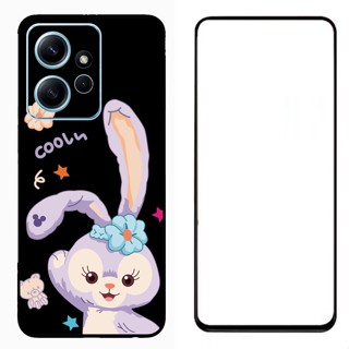 Redmi Note 12 4G เคสกันกระแทก TPU การ์ตูน ซิลิโคน ป้องกัน เคสโทรศัพท์ ด้านหลัง พร้อมฟิล์มกระจกนิรภัย