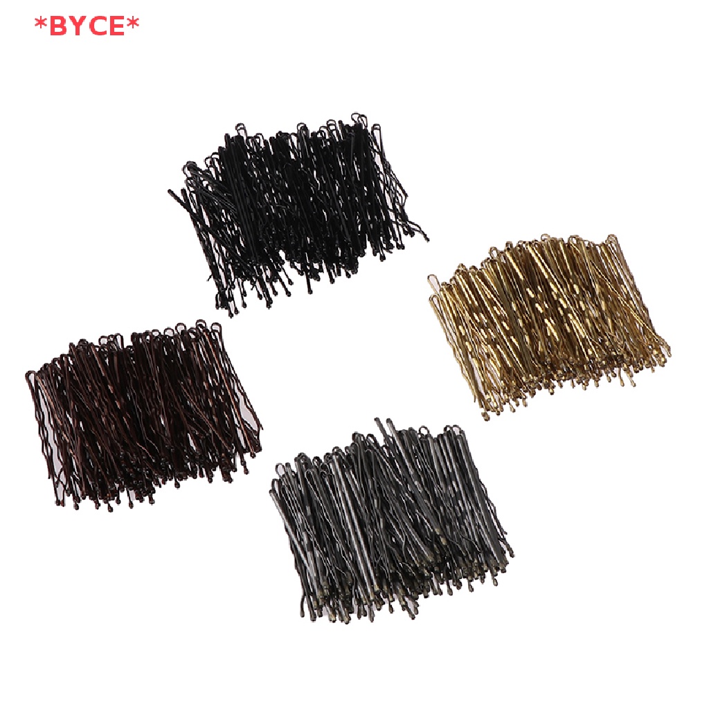 Byce> ใหม่ กิ๊บติดผม ลวดด้านข้าง สีดํา สําหรับงานแต่งงาน ปิ่นปักผม 100 ชิ้น