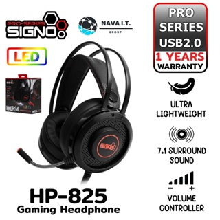 COINSคืน15%⚡FB9JMZV6⚡ SIGNO HP-825 GAMING HEADSET PRO-SERIES 7.1 IMMORTAL (รับประกันศูนย์1ปี)