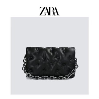 Zara กระเป๋าสะพายไหล่ สายโซ่ สําหรับผู้หญิง