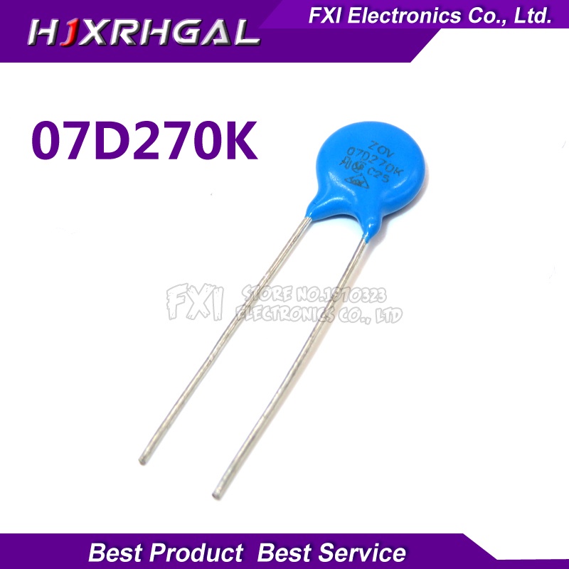 10PCS 07D270K Piezoresistor 7D270K 27V Vartor Resistor 直插直