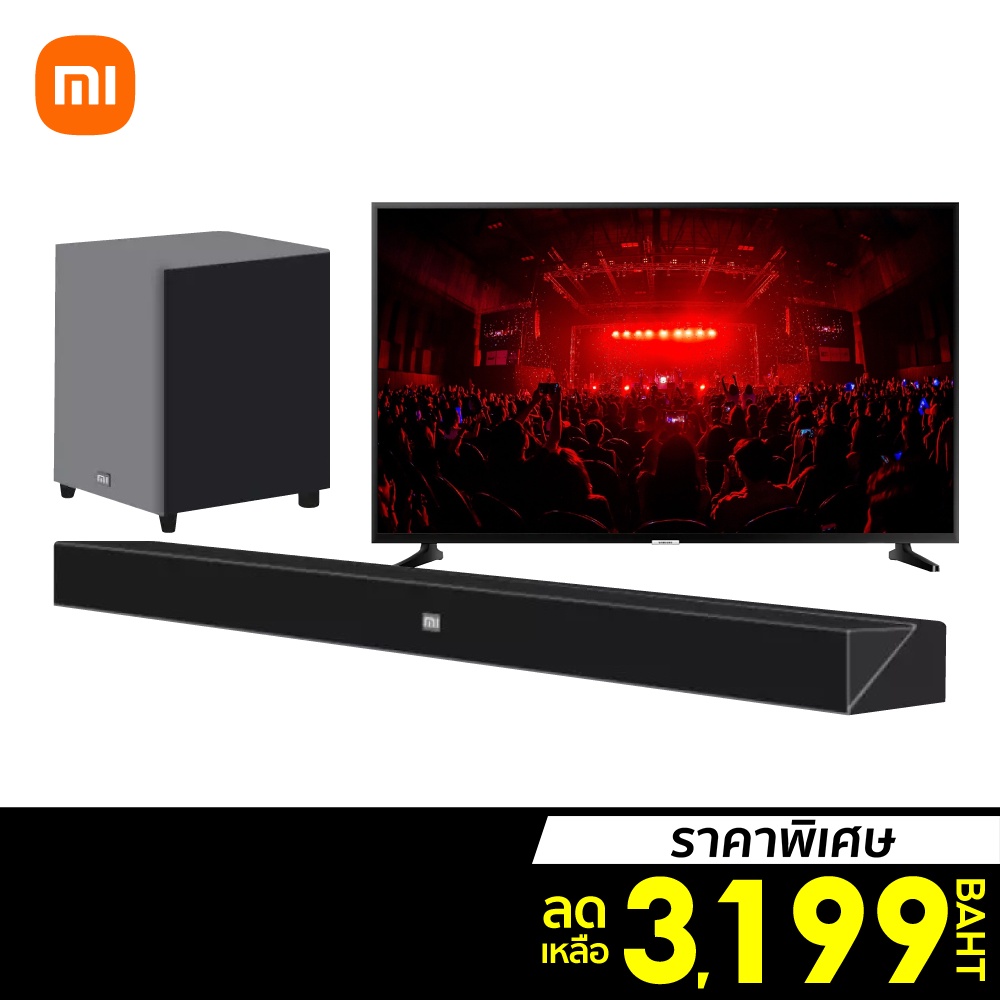 [ราคาพิเศษ 3199บ.] Xiaomi TV Speaker Soundbar Theater ซาวด์บาร์ ซับวูฟเฟอร์ ลำโพงไร้สาย -30D