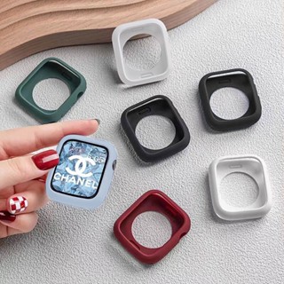 ❤️Case Silicon เคสwatch ❤️สำหรับ Watch Series 8 7 6 se 5 4 3 2 1 case 38 40 41 42 44 45 มม เคสซิลิโคน เคสแอปเปิ้ลวอช