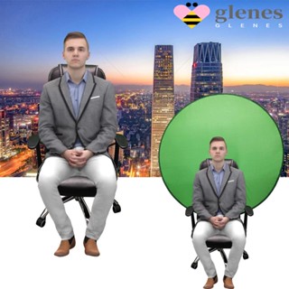 Glenes ฉากหลังโพลีเอสเตอร์สีเขียวพับได้ 142ซม 56นิ้ว Youtube Video Chromakey