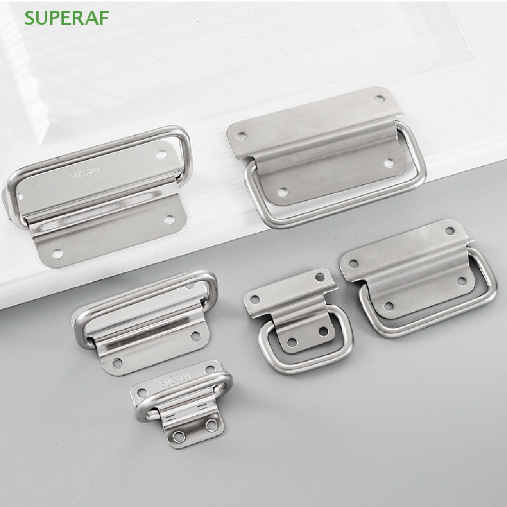 Superaf มือจับเฟอร์นิเจอร์ แบบสเตนเลส พับได้ ติดตั้งง่าย สําหรับตู้เสื้อผ้า ลิ้นชัก