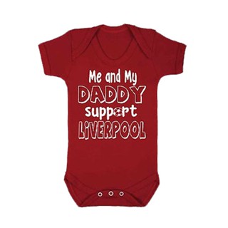 ชุดรอมเปอร์ ลาย Me And My Daddy Liverpool สําหรับผู้ชาย และผู้หญิง