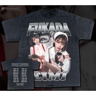 เสื้อยืดผ้าฝ้าย Eimi fukada หน้า-หลัง