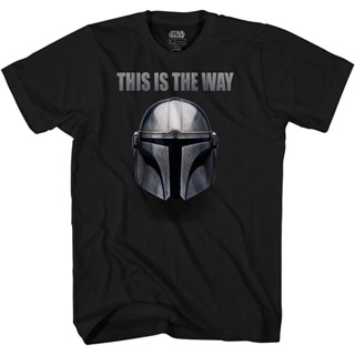 GOOD YFสุดยอดไฟ เสื้อยืดลำลอง Star Wars The Mandalorian This Is The Way T-Shirt Round neck T-shirt คนดัง