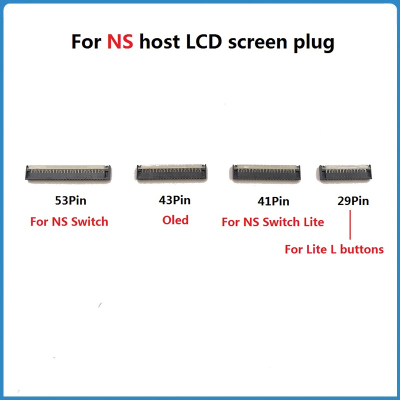 สําหรับ NS Swtich Lite OLED โฮสต์หน้าจอซ็อกเก็ต FPC Connector แถวปลั๊กใช้งานร่วมกับ Nintendo Switch Lite L Key จอแสดงผล LCD อินเทอร์เฟซพอร์ต