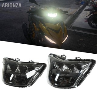 ARIONZA ไฟหน้ารถจักรยานยนต์ LED สีขาว Weatherproof Cool เปลี่ยนไฟหน้ารถมอเตอร์ไซด์สำหรับ Y15 Y15Z Y15ZR