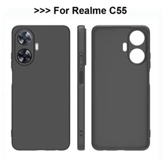 Case Realme C55 เคสซิลิโคน ดำ เคสโทรศัพท์ เรียวมี เคส realme c55 เคสนิ่ม TPU CASE เคสมือถือ เคสนิ่ม ของแท้ ส่งจากไทย