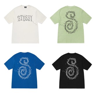 [SR-STUDIO] เสื้อยืดแขนสั้น พิมพ์ลายตัวอักษร Stussy Ant สําหรับผู้ชาย 2023ss