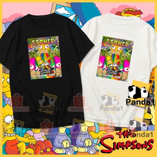 เสื้อยืด cotton The Simpsons T-Shirt Simpson Skateboard Shirt Cotton Unisex Asian Size 7Colors_02