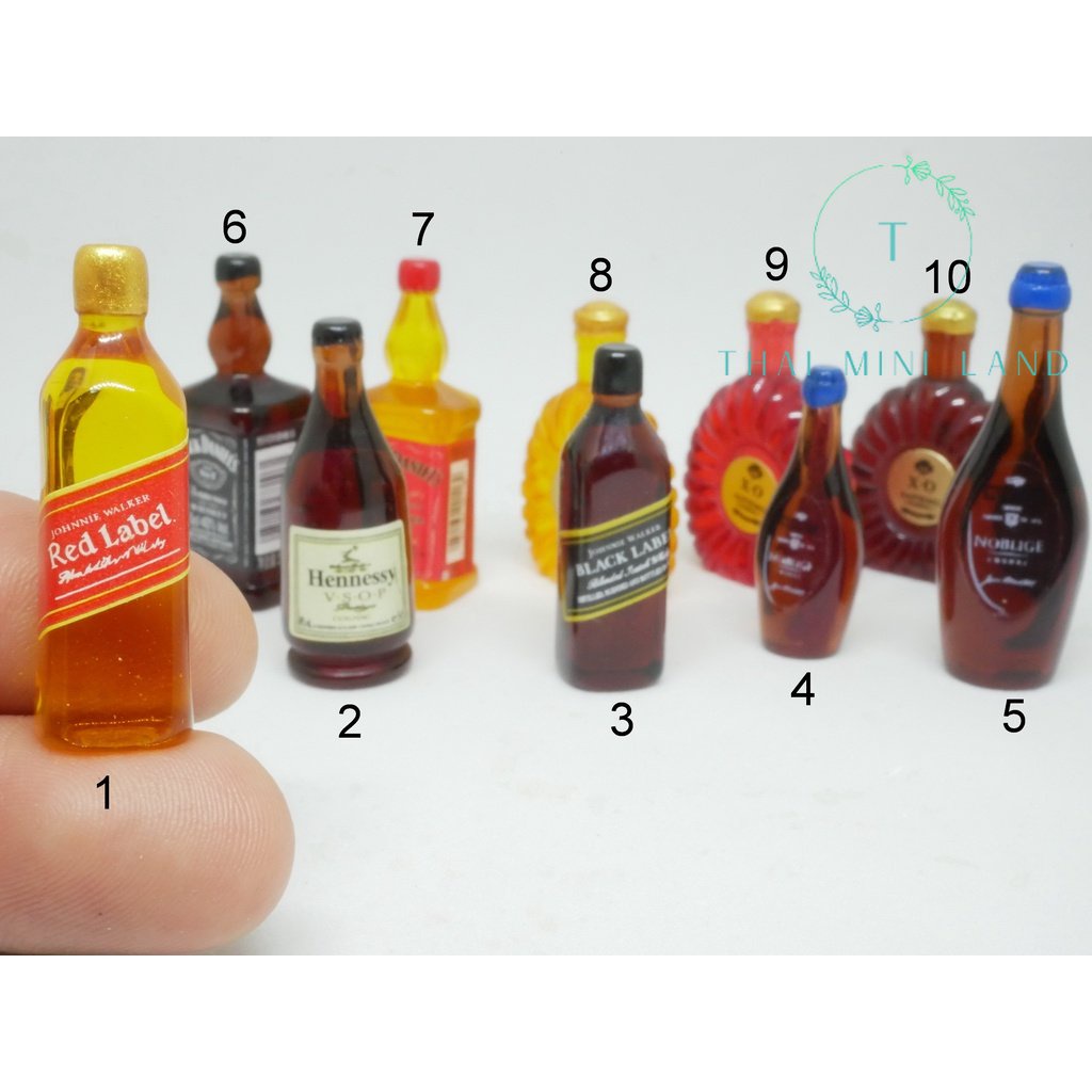 ขวดน้ำจิ๋ว (ราคา/ชิ้น) ขวดจิ๋ว เครื่องดื่ม Hennessy ของตกแต่ง