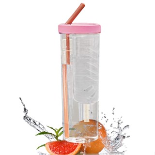 700ml Plastic Foldable Leakproof Fitness Durable Large Capacity With Filter Fruit Infuser Simply Modern Water Bottle