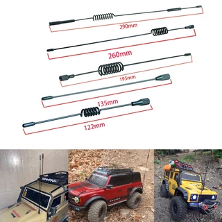 1 ชิ้นโลหะตกแต่งเสาอากาศ 122 มม.-290 มม.สําหรับ 1/10 1/18 1/24 RC Crawler รถ Traxxas TRX4 Defender TRX4-M Bronco AXIAL SCX24 Part