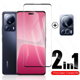 2In1 9D&amp;3D Camera Lens Screen Protecotor Tempered Glass Films For Xiaomi Xiomi Xaomi Xiami Mi13 Mi 13 Lite 13Lite Light Pro 5G