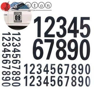 Kenton สติกเกอร์ตัวเลขสะท้อนแสง กันน้ํา สําหรับตกแต่งสมุดภาพ ตัวเลข 0-9 40 ชิ้น