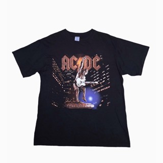 พร้อมส่ง  Vintage AC⚡️DC tour 2001 Europe  การเปิดตัวผลิตภัณฑ์ใหม่ T-shirt