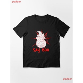 2022 Say Boo Design Essential T-Shirt เสื้อยืดพิมพ์ลาย เสื้อยืดผ้าฝ้าย 100%