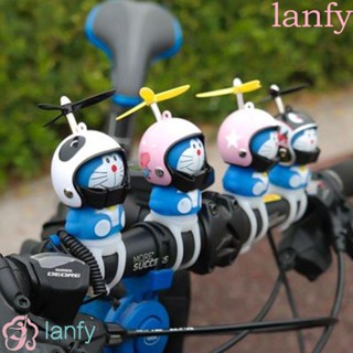 Lanfy หมวกกันน็อค ลาย Doraemon Pokon เรืองแสง อุปกรณ์เสริม สําหรับติดแฮนด์รถจักรยาน