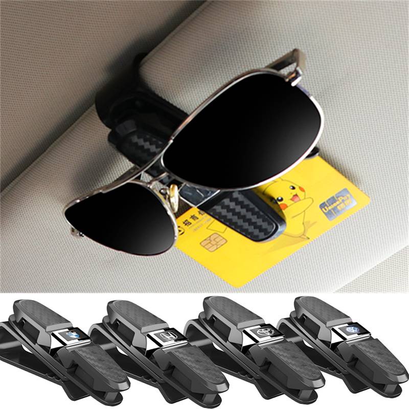 Car Glasses Clip Multifunctional Car Sunglasses Clip Sun Visor Sunglasses Frame Creative Glasses Case Card Holder 4llU