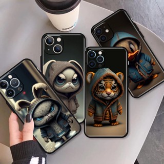 เคสโทรศัพท์มือถือ ซิลิโคน TPU กันกระแทก ลายการ์ตูนสัตว์น่ารัก สําหรับ iPhone X XS XR XS 11 12 MINI PRO MAX