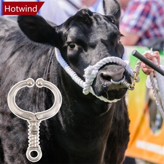 Hotwind ที่หนีบจมูกวัว สเตนเลส ไม่ต้องเจาะ พร้อมสปริง สําหรับฟาร์ม L7U1