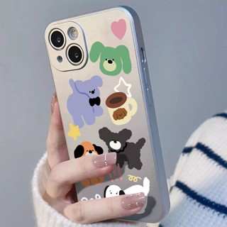 เคสนิ่มกันกระแทกใสน่ารักเข้ากันได้กับ IPhone 11 12 13 14 Pro Max 7 8 Plus X XS XR SE 2020 เคสซิลิโคน TPU แบบใส