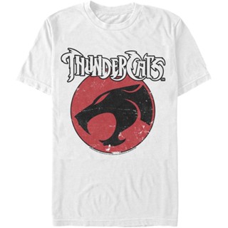 XNRDistressed Logo ThunderCats T-Shirt เสื้อตราหานคู่ เสื้อยืดวินเทจ เสื้อโอเวอร์ไซ เสื้อคู่