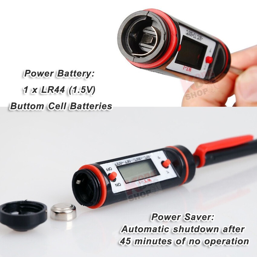 Food Milk Water Probe Meat Thermometer WT-1 -50°C ~ 300°C เครื่องวัดอุณหภูมิในอาหาร เครื่องวัดอุณหภูมิอาหาร เนื้อสัตว์ - รูปที่ 3