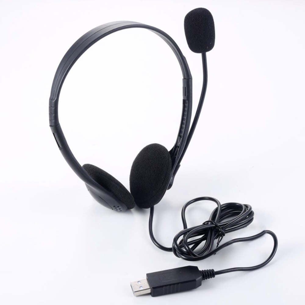 หูฟังตัดเสียงรบกวน พร้อมไมโครโฟน แบบมีสาย USB สําหรับคอมพิวเตอร์ PC Mac แล็ปท็อป - รูปที่ 5