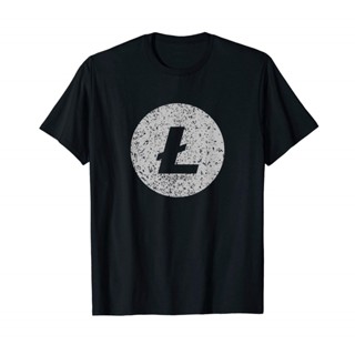 เสื้อเชิ้ต ลายโลโก้ LTC Crypto สไตล์วินเทจ